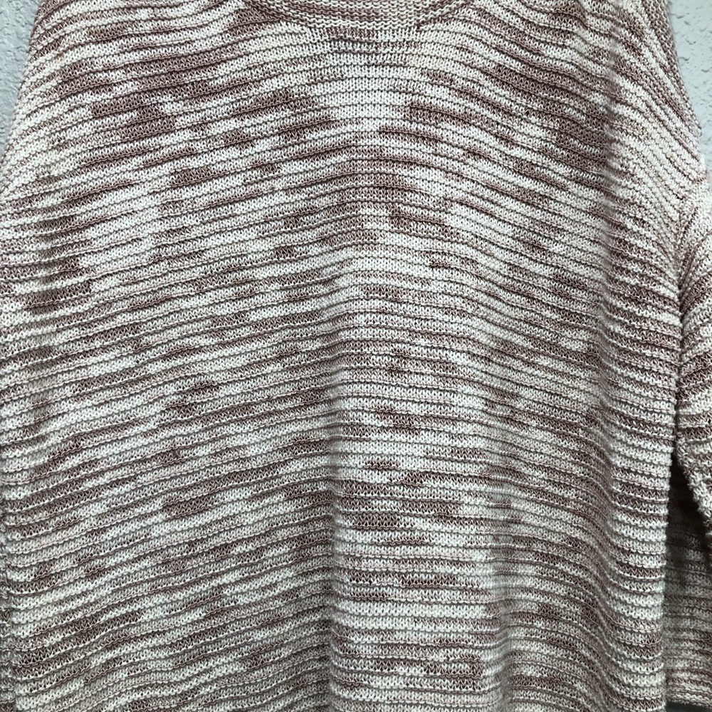 J. JILL PureJill 3/4 Sleeve Boatneck Marled Knit Sweater Oversized - Picture 2 of 5